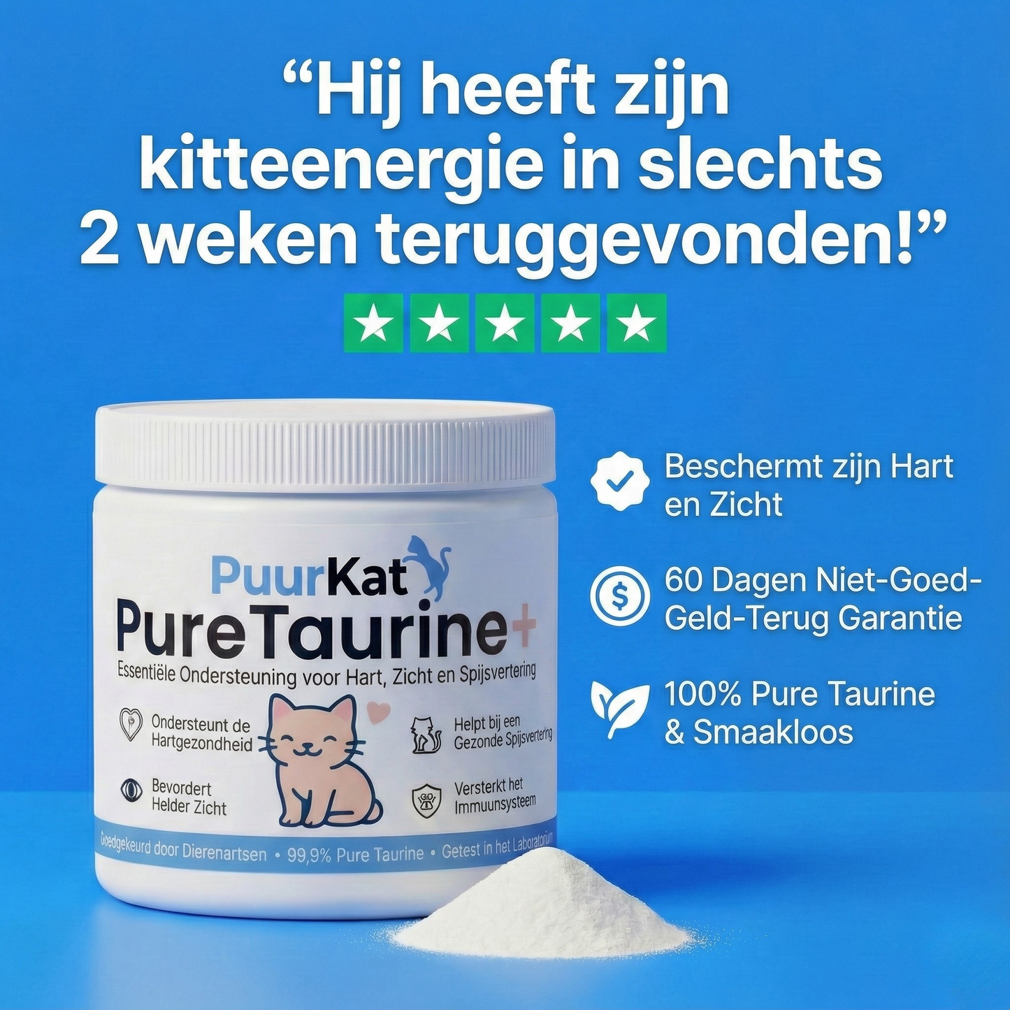 PureTaurine+ - Nr. 1 aanbevolen door dierenartsen
